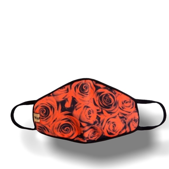 FAST SHIP Handmade Red Rose Nose Mouth Face Mask - Picture 5 of 9